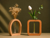 Set of 2 Selected Tube Vases