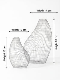 Pearl Form Wooden Vase Set