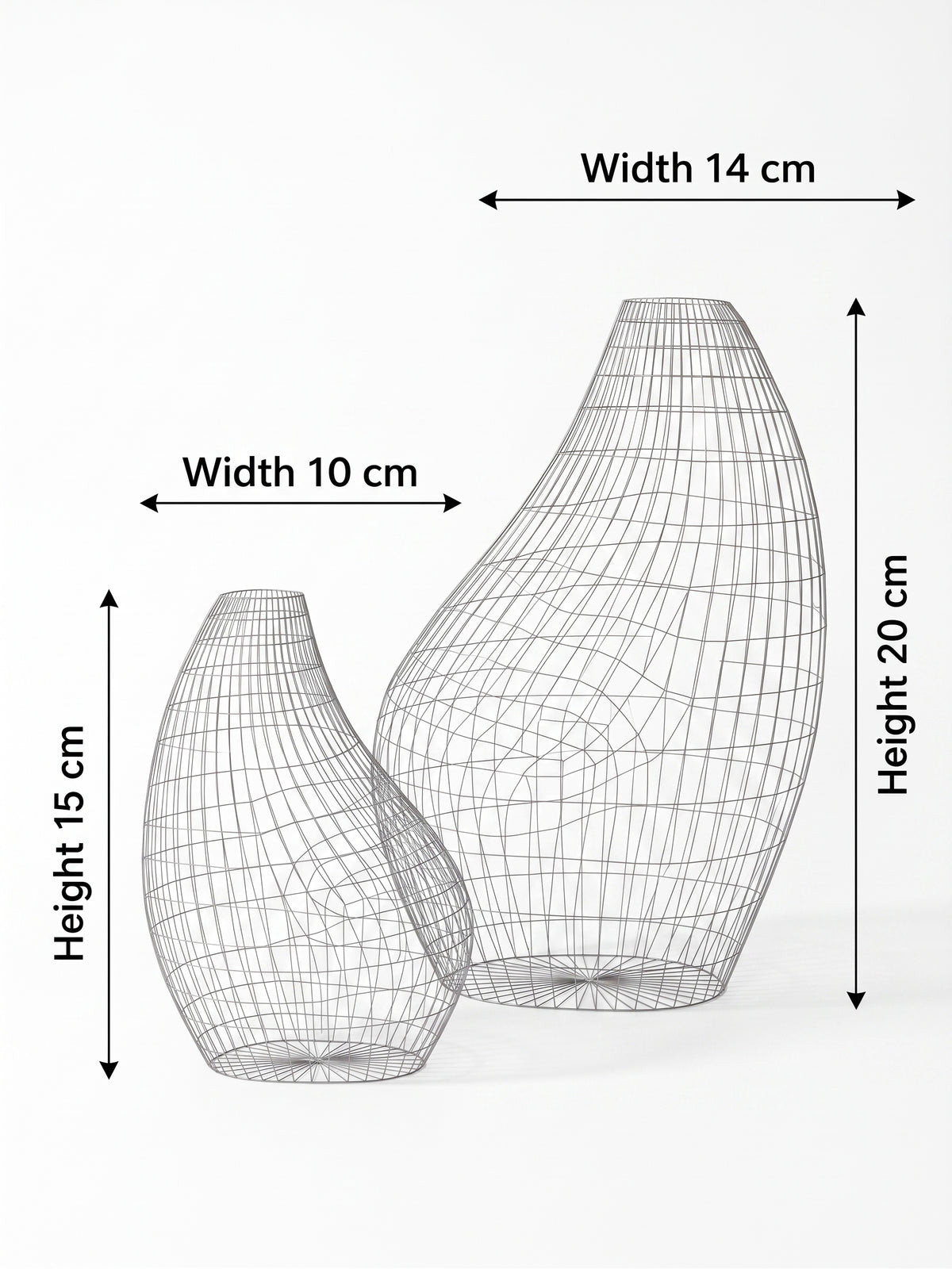 Pearl Form Wooden Vase Set